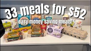 33 Meals for $52 Dollars | Easy Vegetarian Meals To SAVE MONEY! Healthy Meal Prep Ideas