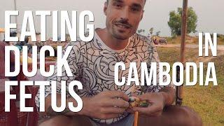 WE ATE DUCK FETUS  | Cambodia Vlog Day 1