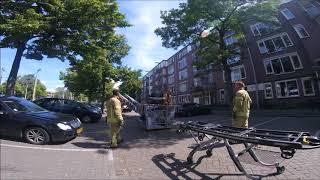 Brandweer afhijsing assistentie ambulance, Rotterdam-Rijnmond