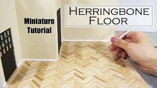 DIY Miniature - Hardwood Floors (Herringbone)