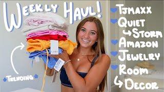 weekly SUMMER haul (Quiet Storm, TJMAXX, Forever 21, & cutie small businesses) 🫐