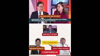 COMPARISON - SolGen Gevarra vs SoJ Jesus Crispin Remulla | on icc jurisdiction