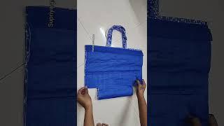 Easy lunch bag sewing tutorial #handmade #bagmaking #diy #reuseidea #shorts