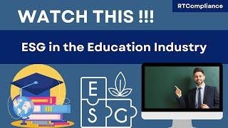 ESG in the Education Industry | RT Compliance