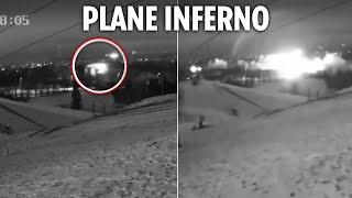 Horror new vid of DHL jet NOSEDIVING & chilling last audio deepen mystery around fireball crash