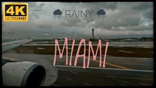 WET RUNWAY AT MIAMI INT - Cinematic