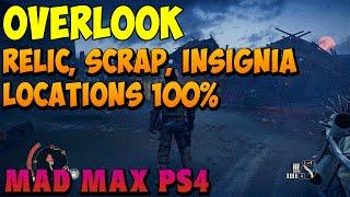 Mad Max - Overlook Oil Transfer Tanks, Insignia, and Scrap Locations - Gameplay PS4