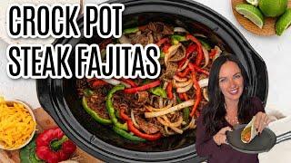 Easy Slow Cooker Steak Fajitas