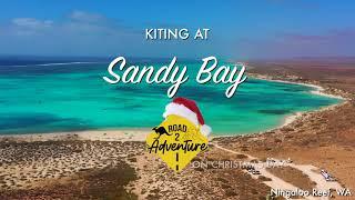 Kiting at Sandy bay, Exmouth - Kite Safari in Western Australia with Road2Adventure