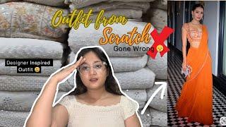 Outfit from Scratch (Failed Version )|| Fabric , Price ₹ ,Market Experience & More || Vatsala Negi