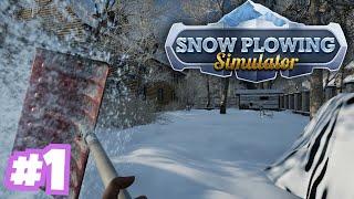 Starting my own plow business -  Snow Plowing Simulator EP1