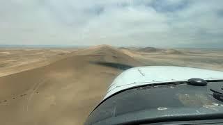 Extreme low flying over Namibian Desert