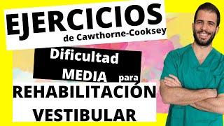 ️ 4 Ejercicios de REHABILITACIÓN VESTIBULAR intermedios  para hacer en casa