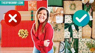 8 LUXURY Christmas Gift Wrapping Ideas (Actually Easy and Cheap!!)