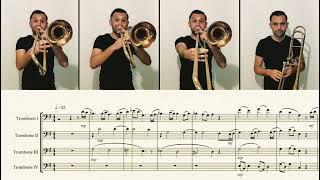 A SONG FOR HEALTH - Steven Verhelst - Trombone Quartet (Sheet Music Included)