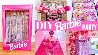 DIY BARBIE PARTY | BARBIE BOX & BALLOON GARLAND | AFFORDABLE PARTY DECOR | XoJuliana