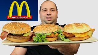 Testăm Noii BURGERI de la McDonald`s - Indian, Spanish & McCrispy Sendviș Pui