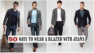 How to Dashing Dress up Blazer Jacket with Jeans Lookbook For Men's 2020 || Brand Fashion