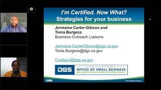 FMBCC| You're Certified, Now What? Part 2 with Jermaine Carter Gibson and Tonia Burgess