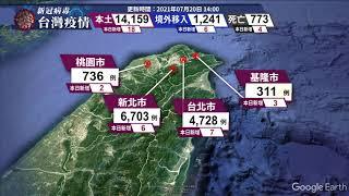 新冠病毒台灣疫情｜更新時間 2021/07/20 14:00