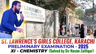 St. Lawrence Girls College (XI-Chemistry-2025-Solved)