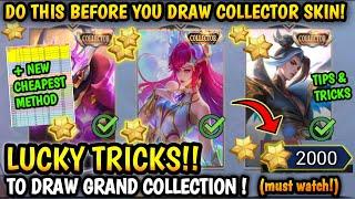 HOW I GOT COLLECTOR SKIN AT VERY CHEAPEST PRICE | TIPS & TRICKS FOR GRAND COLLECTION DRAWS! - MLBB