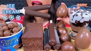 ASMR MALTESERS TRIPLE CHOCOLATE ICE CREAM CHOCO CAKE KINDER EGG & CHOCO MARSHMALLOW Eating Sounds