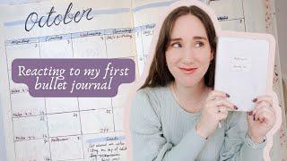 Reacting to my first ever bullet journal 7 years later...