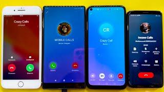 iOS vs Android/ iPhone 8 Plus, Xiaomi Mi Mix1, Huawei P40, Samsung Galaxy S8/ Incoming Calls