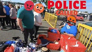 FIGHTING And Stalls RAIDED at Bolton Car Boot Sale! Police Called!