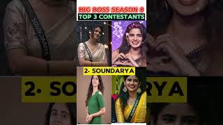 Big boss season 8 Tamil top 3