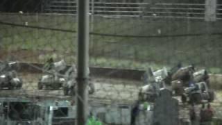 THOMAS AND TITMAN SPRINTCAR CRASH AT BIS 7/11/2009