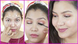 मेकअप कैसे करें घर पर /how to do makeup step by step for beginners in hindi