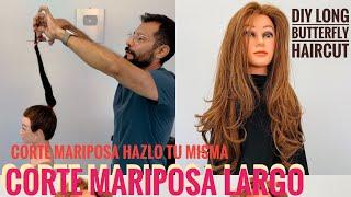 CORTE MARIPOSA LARGO HAZLO TU MISMA  - DIY Butterfly Haircut