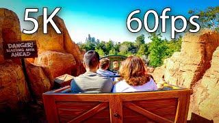 Big Thunder Mountain Railroad on-ride 5K POV @60fps Disneyland