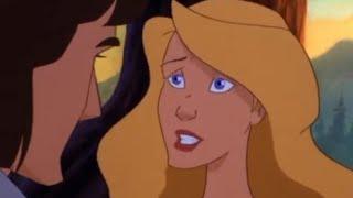 The Swan Princess III 1998:Prince Derek runs to save Princess Odette from  Zeldas magic spell.