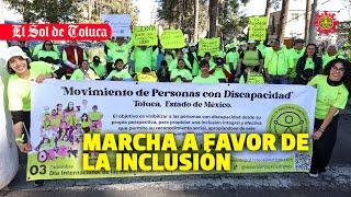 CAMINATA A FAVOR DE LA INCLUSIÓN #estadodemexico #inclusiónsocial #noticias #toluca