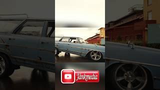 Chevrolet Chevelle Wagon 1965 Rat Rod Lowrider Sweden  #shortvideo #lowrider #shorts #short