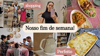 FIM DE SEMANA - Fomos à igreja e ao shopping - Almoço caseiro, pizza e escondidinho- Camicado e mais