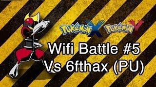 Pokemon X and Y Wifi Battle #5 VS 6fthax (PU)