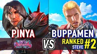 T8  PINYA (Clive) vs BUPPAMEN (#2 Ranked Steve)  Tekken 8 High Level Gameplay