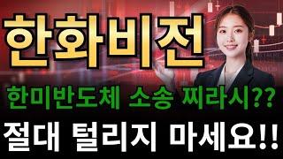 한화비전  한미반도체 소송 찌라시??!절대 털리지 마세요!!!