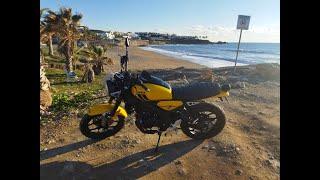 Yamaha XSR 125 2022 ride review Motorcycle ride Cyprus