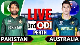 Pakistan vs Australia, 3rd ODI | Live Cricket Match Today | PAK vs AUS Live Match Today | PAK Bating