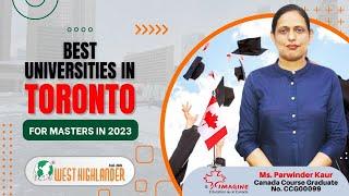 Best Universities in Toronto for Masters in 2023