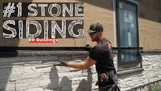 #1 Recommended Stone Siding Install: Modest House 23