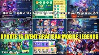 UPDATE 15 EVENT GRATISAN MOBILE LEGENDS MARET 2025! RECALL TAS TAS & SKIN LIMIT 1 DM, PROMO DIAMOND