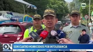 Racha de homicidios en el área metropolitana de Bucaramanga