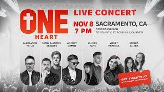 SACRAMENTO, CA – новый концерт ONE HEART от Double Joy Music /  7 PM, NOVEMBER 8