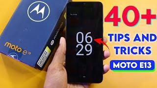 Moto E13 Tips and Tricks || Motorola Moto E13 5G 40+ New Hidden Features in Hindi